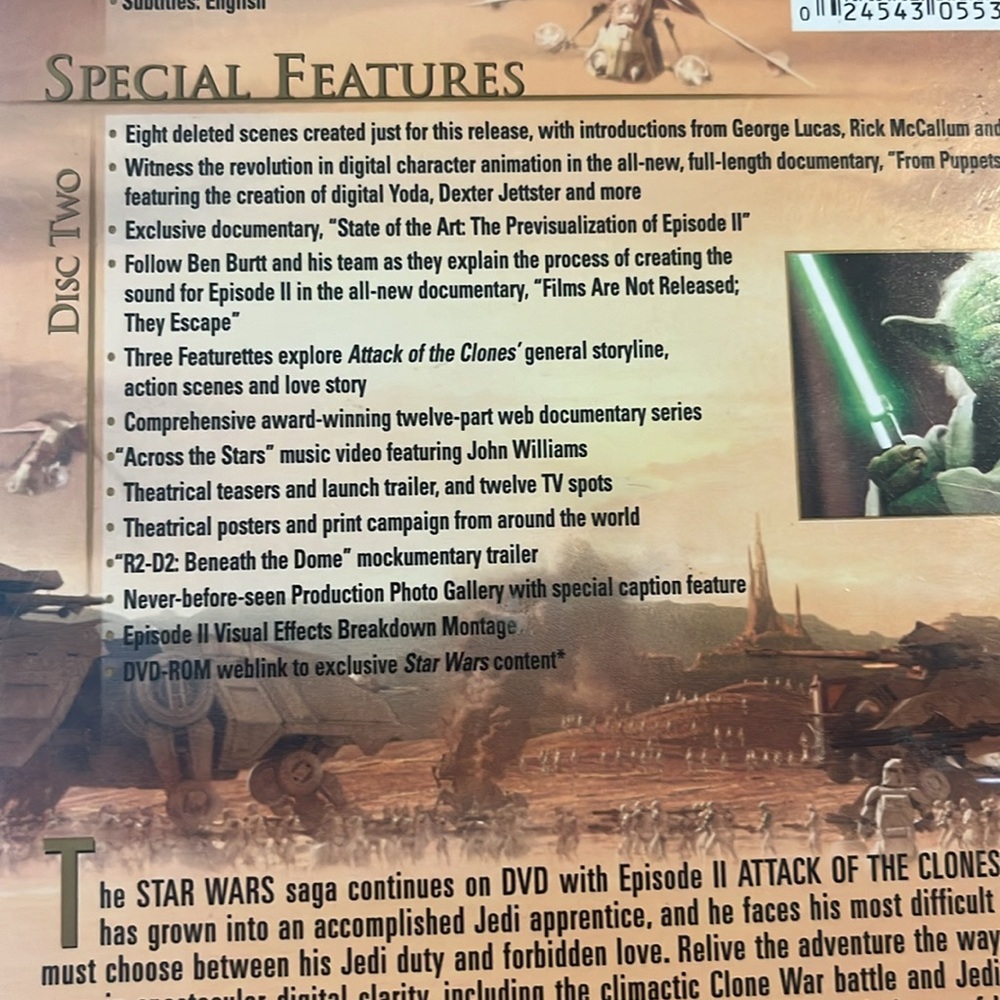 Star Wars, Episode II: Attack of the Clones(Wide Screen Edition)George Lucas EUC - Picture 5 of 11